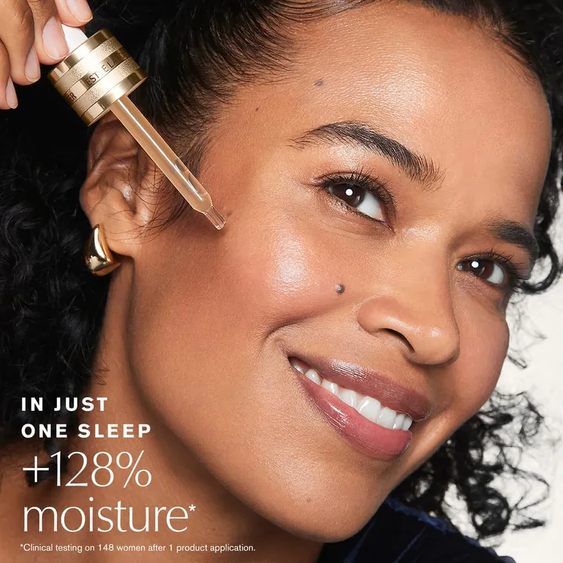 Brand-reported 128 percent moisture claim after one product application