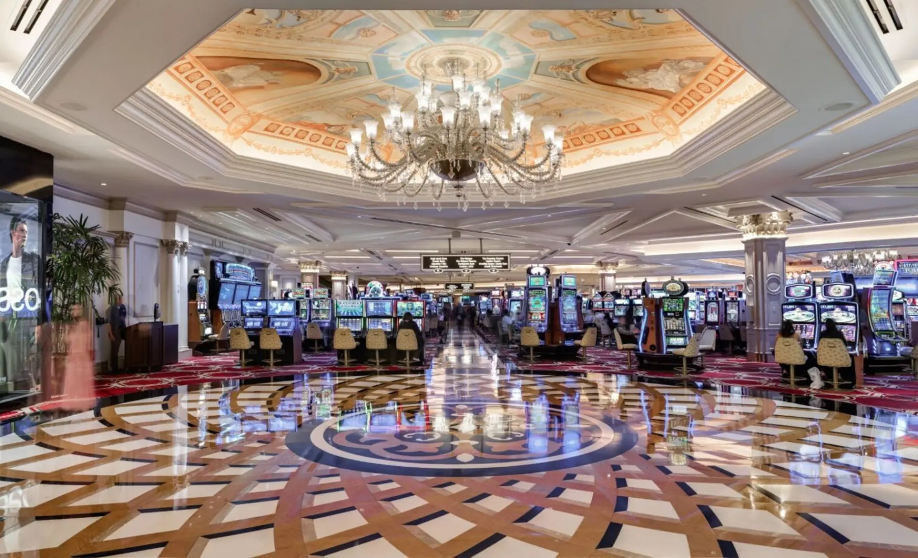 Ornate casino interior at The Venetian Resort
