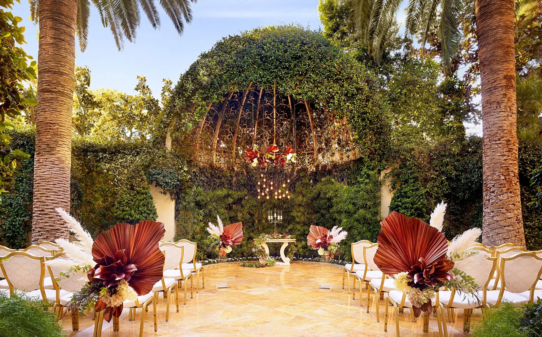 Garden ceremony venue at Wynn Las Vegas